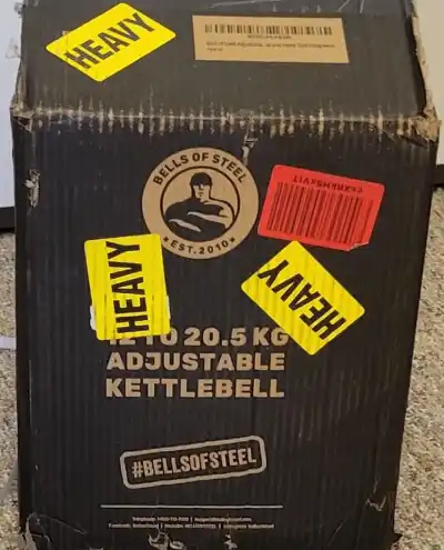 A order received of the Bells Of Steel Adjustable Kettlebell.