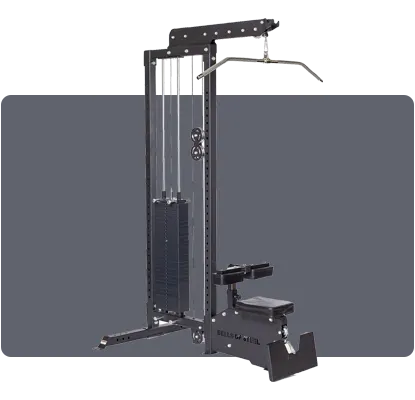 Bells of Steel 2-in-1 machine that targets lats and lower back.