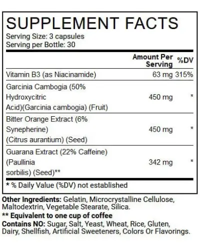 Clenbutrol Supplement Facts