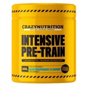 Experience explosive energy and focus with Crazy Nutrition INTENSIVE PRE-TRAIN 2.0.