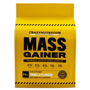 Fuel your fitness bulking goals with Crazy Nutrition's mass gainer formula