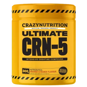 Supercharge your strength and muscle growth with Crazy Nutrition's Ultimate CRN-5 advanced creatine formula.
