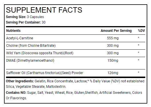 CrazyBulk Winsol Supplement Facts