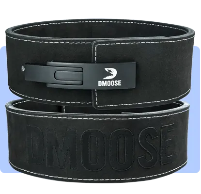 Secure your core with the DMoose 10mm Lever Belt - essential heavy lifting gear designed to boost strength and support your back.