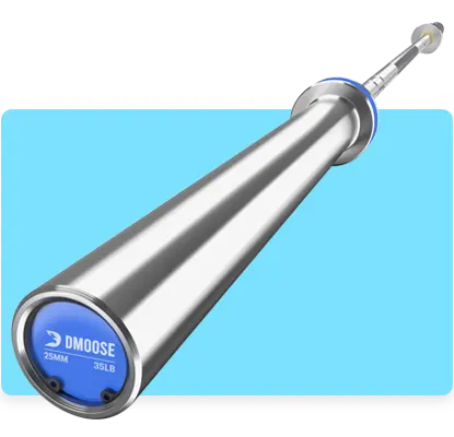 DMoose Regional heavy duty Olympic barbell for powerlifting.