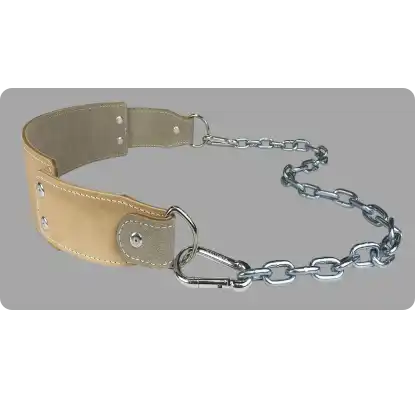 A product image for Dominion heavy-duty leather dip belt.