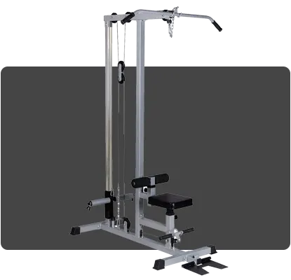 GDLF compact pulldown machine for targeted lat workouts.