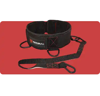 A product image for Iron Bull strength weightlifting belt.