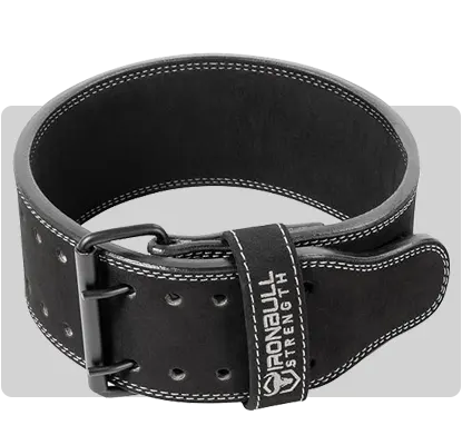 Secure your core with the rugged IronBull Strength 10mm Weightlifting Belt for maximum support on heavy lifts.