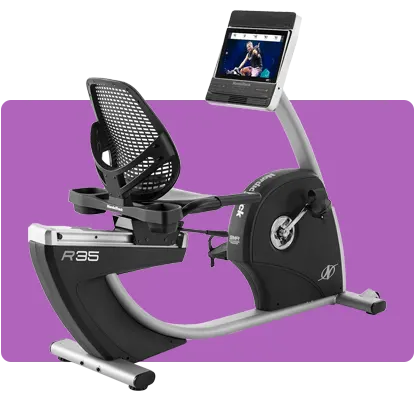 Experience a connected, immersive cycling journey at home with NordicTrack R35 series.