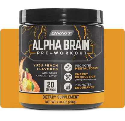 Onnit Alpha pre-workout nootropic for mental and physical performance.