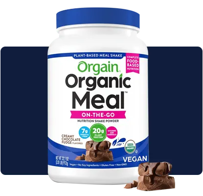 Learn about Orgain Organic Meal On-the-Go, a nutritious plant-based shake for easy meal replacement.