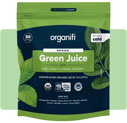 Detox and nourish your whole body from the inside out with Organifi Green Juice superfood powder.