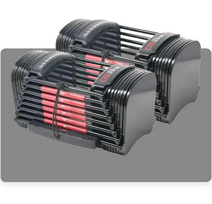 PowerBlock 50 Adjustable Dumbbells - Build muscle mass quickly with these adjustable dumbbells ranging from 5 to 50 pounds.