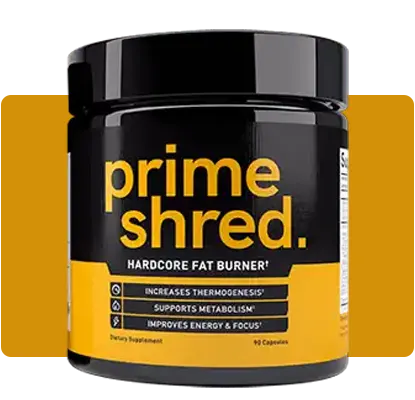 PrimeShred is a thermogenic fat burner supporting weight management goals.
