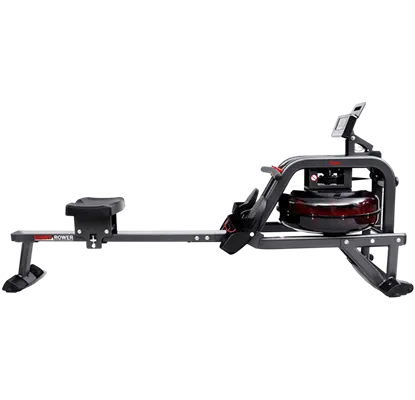 A product image for Sunny Health & Fitness Obsidian Surge 500 Water Rowing Machine