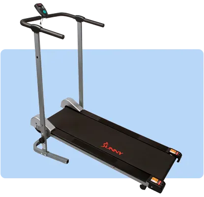 Sunny Health & Fitness Force Fitmill manual treadmill offering a full-body workout experience.