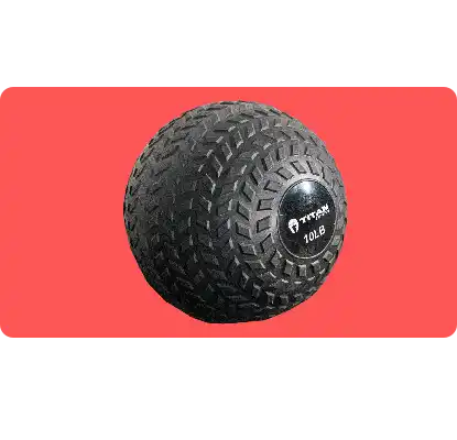 A product image for Titan Fitness Rubber Tread Slam Ball