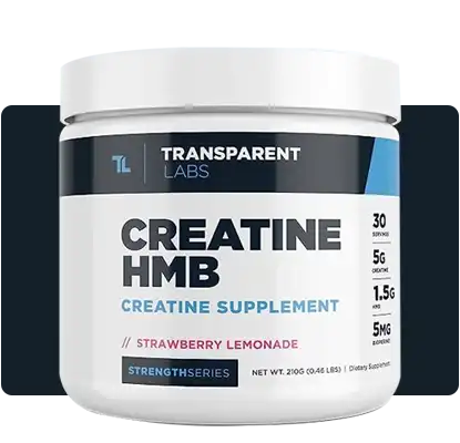 A powerful blend Creatine HMB by Transparent Labs for enhanced strength and recovery.