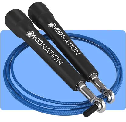 WOD Nation Adjustable speed rope for varied workout intensity.